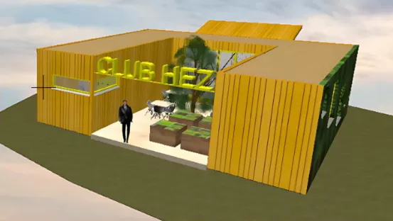 Voorbeeld ontmoetingsruimte Club HEZ