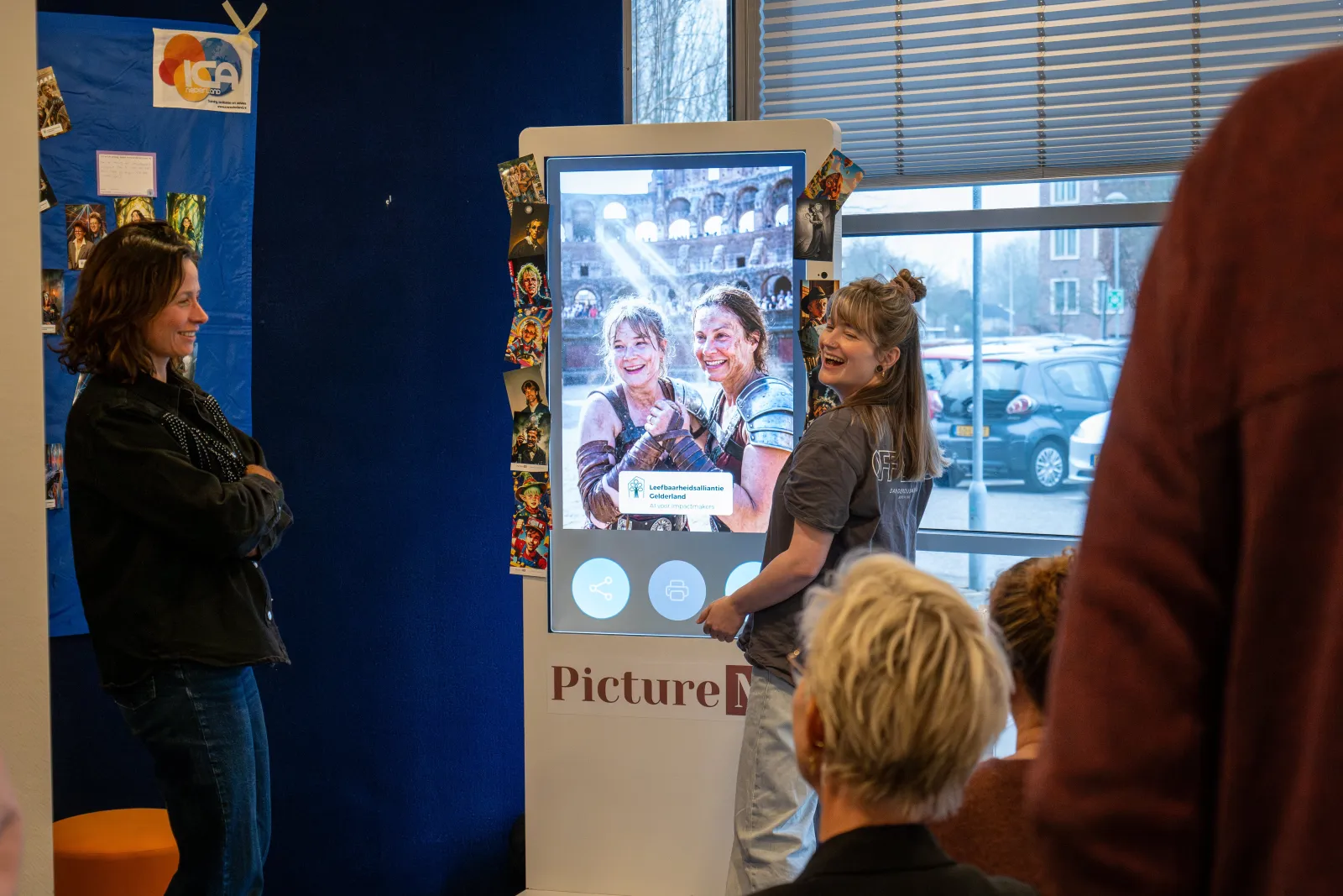 Deelnemers voor de AI photobooth